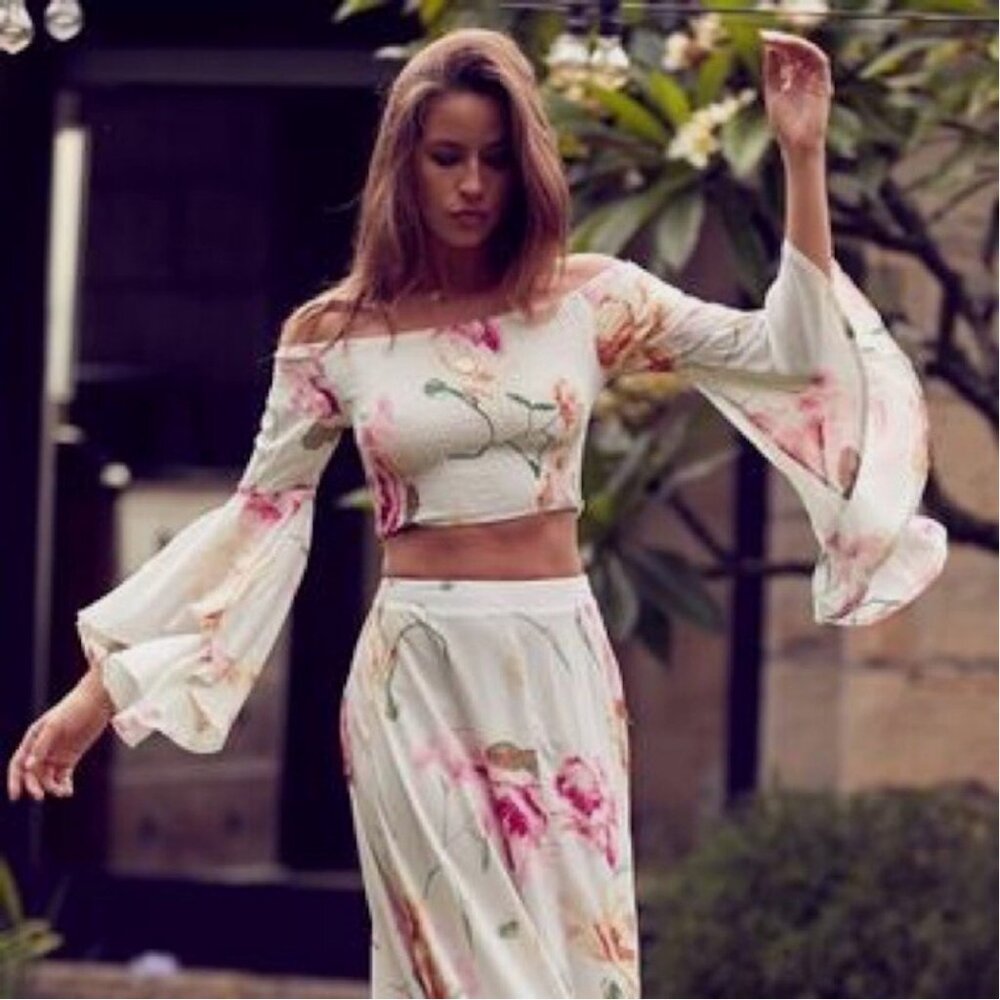 Jaase Selena Malibu Rocky Maxi Skirt 2 Pc Set - Picture 3 of 7
